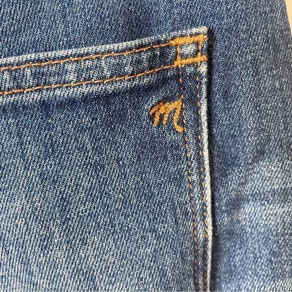 Madewell High-rise Cut-off Stretch Denim Shorts Frayed Whiskering Distressed 26 - Picture 8 of 8